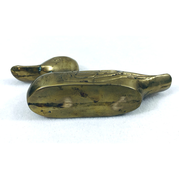 Solid Brass Duck 6" Figurine Mancave Hunter Home Decor - Picture 6 of 6